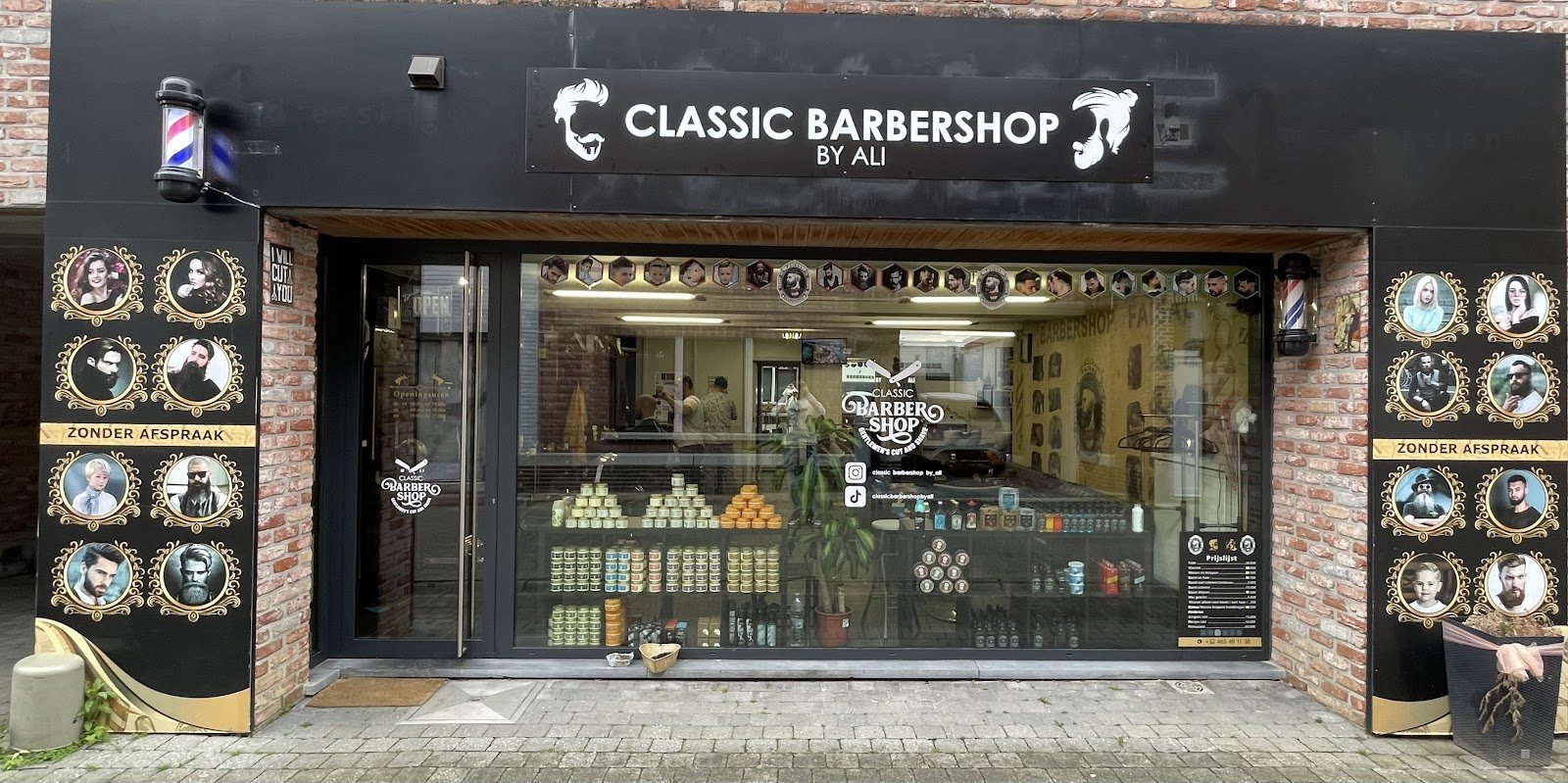 Gevel van Classic Barbershop in Haacht